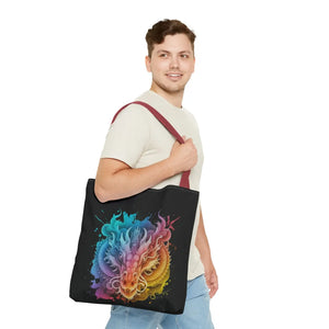 Dragon Aop Tote Bag - Durable Polyester Travel - Dipaliz - Bags