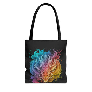 Dragon Aop Tote Bag - Durable Polyester Travel - Dipaliz - Bags