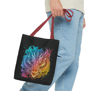 Dragon Aop Tote Bag - Durable Polyester Travel - Dipaliz - Bags