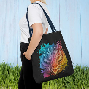 Dragon Aop Tote Bag - Durable Polyester Travel - Dipaliz - Bags