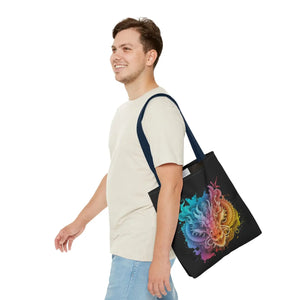 Dragon Aop Tote Bag - Durable Polyester Travel - Dipaliz - Bags