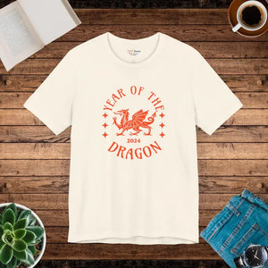 Dragon Year 2024 Unisex Jersey Short Sleeve Tee - Dipaliz - Natural / s - T-shirts