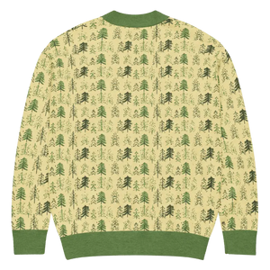 Yellow Black Pattern Knit Cardigan Retro Vibes - Dipaliz - Cardigans