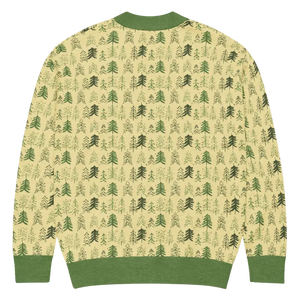 Yellow Black Pattern Knit Cardigan Retro Vibes - Dipaliz - Cardigans