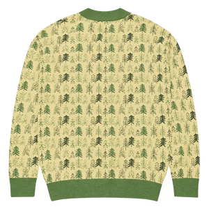 Yellow Black Pattern Knit Cardigan Retro Vibes - Dipaliz - Cardigans