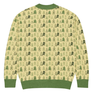 Yellow Black Pattern Knit Cardigan Retro Vibes - Dipaliz - Cardigans