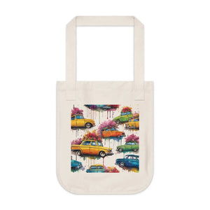 Organic Natures Delight Canvas Tote - Leaf Print - Dipaliz - Bags