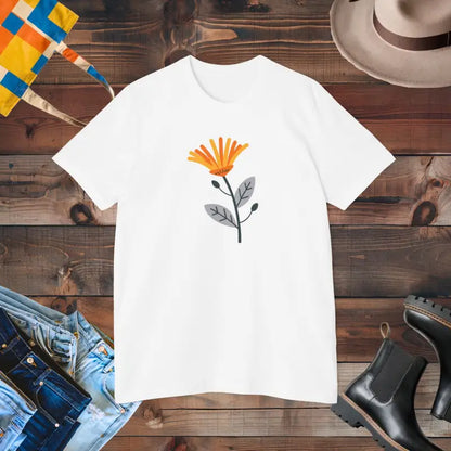 Sunflower Vibes: Unisex Cotton Tee - Feel the Bloom! - White / Xs T-shirt