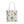 Chic Grey Floral Aop Tote - Durable Polyester - Dipaliz - Shopper Bags