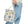 Chic Grey Floral Aop Tote - Durable Polyester - Dipaliz - Shopper Bags