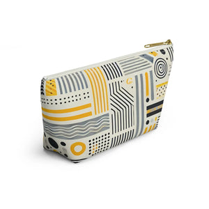 Stylish Grey Geometric Pattern Bags – Travel - Dipaliz - Makeup