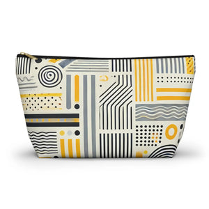 Stylish Grey Geometric Pattern Bags – Travel - Dipaliz - Makeup
