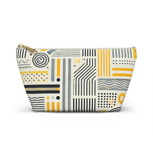 Stylish Grey Geometric Pattern Bags – Travel - Dipaliz - Makeup