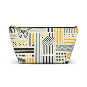 Stylish Grey Geometric Pattern Bags – Travel - Dipaliz - Makeup