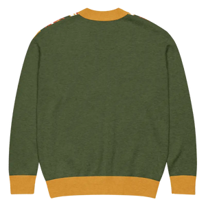 Retro Pattern Cardigan Yellow Orange Vintage Vibes Dipaliz - Cardigans