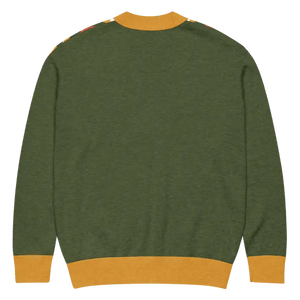 Retro Pattern Cardigan Yellow Orange Vintage Vibes Dipaliz - Cardigans