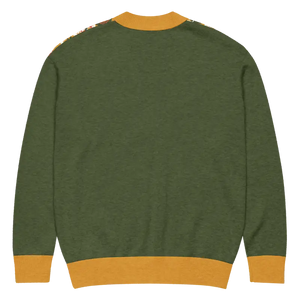 Retro Pattern Cardigan Yellow Orange Vintage Vibes Dipaliz - Cardigans