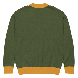 Retro Pattern Cardigan Yellow Orange Vintage Vibes Dipaliz - Cardigans