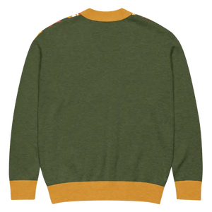 Retro Pattern Cardigan Yellow Orange Vintage Vibes Dipaliz - Cardigans