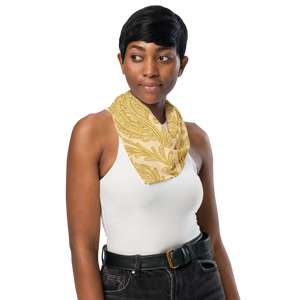 Yellow Paisley All-over Print Bandana - Recycled Polyester - Dipaliz - Bandanas & Headties