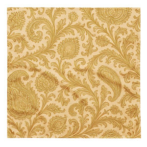 Yellow Paisley All-over Print Bandana - Recycled Polyester - Dipaliz - Bandanas & Headties