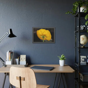 Yellow Poppy Flower Framed Paper Posters - Vibrant Wall Art - Dipaliz - Prints & Visual Artwork