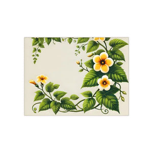 Ceramic Photo Tile Yellow Trumpet Flowers Wall Decor - Dipaliz - 6’’ × 8’’ / Matte - Tiles