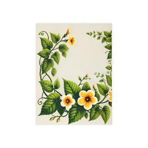 Ceramic Photo Tile Yellow Trumpet Flowers Wall Decor - Dipaliz - Tiles