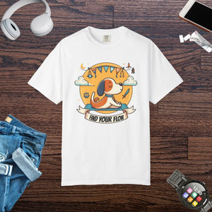 Soft Cotton Yoga Dog Lover Tee - Pet Owner Gift - Dipaliz - T-shirts