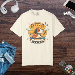 Yoga Dog Lover Tee - Pet Owner Gift for Outdoor Adventures - Dipaliz - Ivory / s - T-shirts