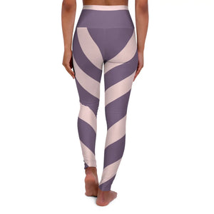 Purple Swirl Yoga Leggings - Hot Activewear - Dipaliz