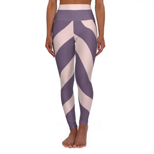 Purple Swirl Yoga Leggings - High Waist Skinny Fit - Dipaliz - Xs Gifts Online