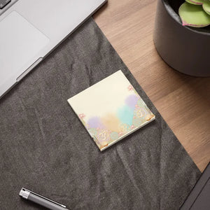 Yoga Om Lotus Note Pads - Pastel Meditation Sticky Notes - Dipaliz - 3’’ x / White - Paper Products