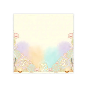 Yoga Om Lotus Note Pads - Pastel Meditation Sticky Notes - Dipaliz - Paper Products