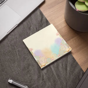 Yoga Om Lotus Note Pads - Pastel Meditation Sticky Notes - Dipaliz - Paper Products