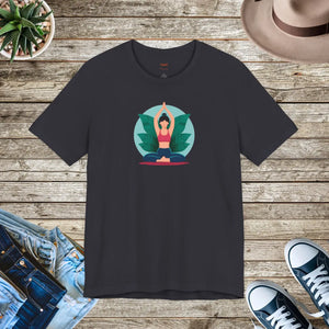 Soft Unisex Jersey Short Sleeve Tee Yoga Cotton - Dipaliz - T-shirts - s