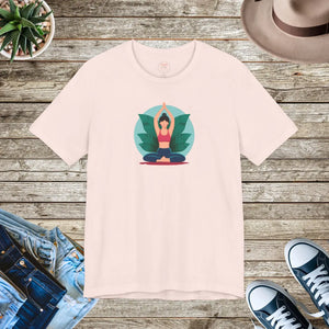 Soft Unisex Jersey Short Sleeve Tee Yoga Cotton - Dipaliz - T-shirts - s