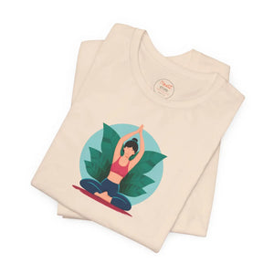 Soft Unisex Jersey Short Sleeve Tee Yoga Cotton - Dipaliz - T-shirts - s