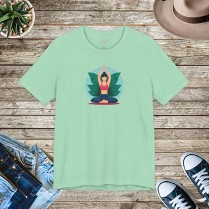 Soft Unisex Jersey Short Sleeve Tee Yoga Cotton - Dipaliz - T-shirts - s