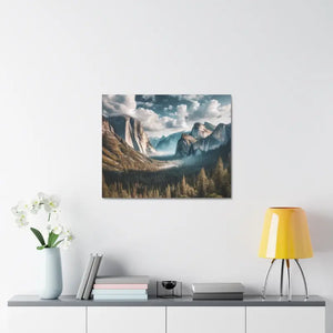 Yosemite Mountains Canvas Print Lifelong Color Guarantee Dipaliz - Prints