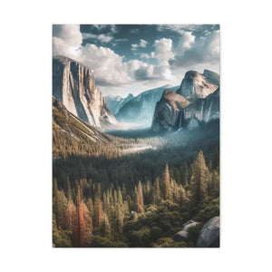 Yosemite Mountains Canvas Print Lifelong Color Guarantee Dipaliz - 1.5’’ / 18″ x 24″ - Prints