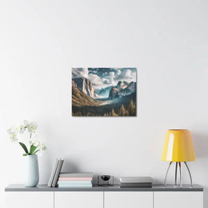 Yosemite Mountains Canvas Print Lifelong Color Guarantee Dipaliz - Prints