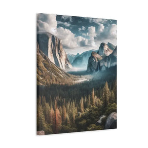 Yosemite Mountains Canvas Print Lifelong Color Guarantee Dipaliz - Prints