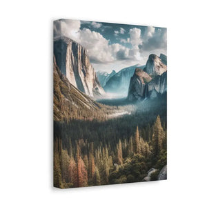 Yosemite Mountains Canvas Print Lifelong Color Guarantee Dipaliz - Prints