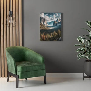 Yosemite Mountains Canvas Print Lifelong Color Guarantee Dipaliz - Prints