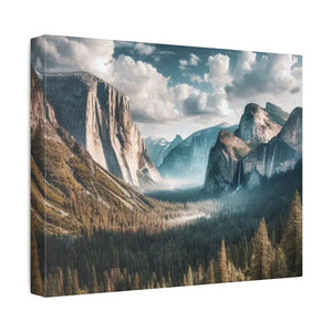 Yosemite Mountains Canvas Print Lifelong Color Guarantee Dipaliz - Prints