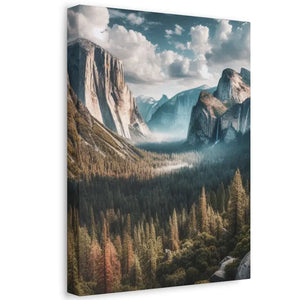 Yosemite Mountains Canvas Print Lifelong Color Guarantee Dipaliz - Prints