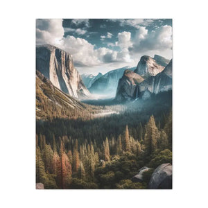 Yosemite Mountains Canvas Print Lifelong Color Guarantee Dipaliz - Prints