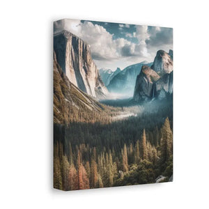 Yosemite Mountains Canvas Print Lifelong Color Guarantee Dipaliz - Prints