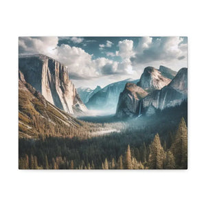 Yosemite Mountains Canvas Print Lifelong Color Guarantee Dipaliz - 1.5’’ / 14″ x 11″ - Prints
